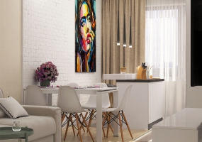 Реализованный дизайн-проект  квартиры на ул. Ак.Сахарова - goldiz66.ru - Екатеринбург