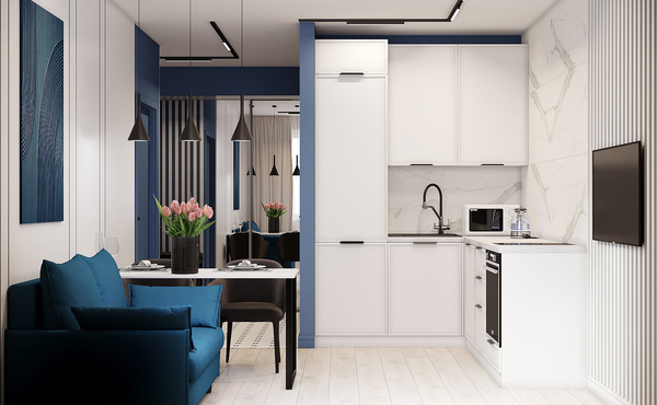 Реализованный дизайн-проект однокомнатной квартиры ЖК Екатериненский парк - goldiz66.ru - Екатеринбург